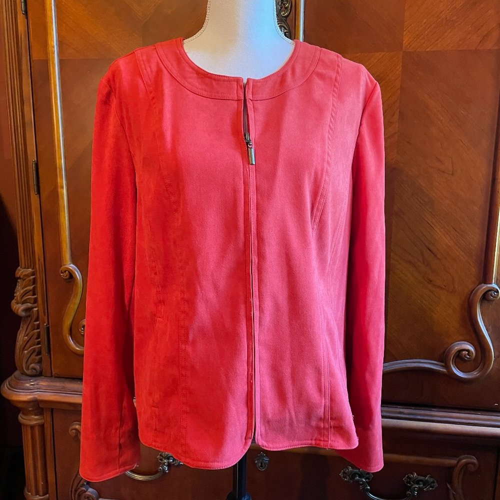 "JM Collection" Rusty Orange Jacket